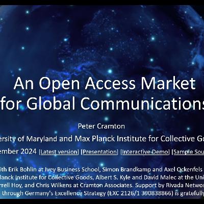 An open access global communications market