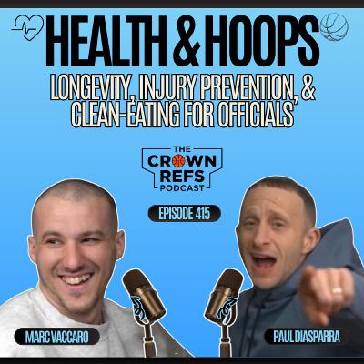#415 💪🏽Health & Hoops🏀 | Longevity, Injury Prevention, & Clean-Eating for Officials | w/Marc Vaccaro