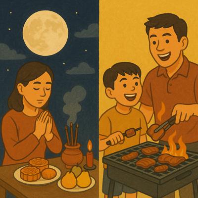 EP 89|中秋節不止一種樣子:從廣東拜月到台灣烤肉的文化差異 feat 苔癬觀察室, 問答之間 EP 89|中秋節不止一種樣子:從廣東拜月到台灣烤肉的文化差異 feat 苔癬觀察室, 問答之間