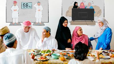 After fasting during Ramadan, many Muslims actually "gain weight"?