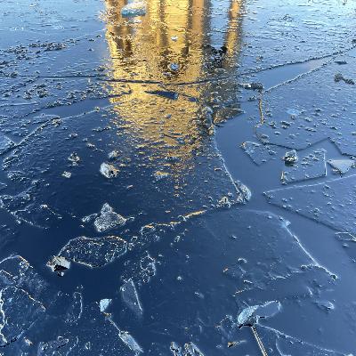 Frozen pool, London, UK on the morning of 4th January 2026 – by Rose de Larrabeiti and Eleanor McDowall