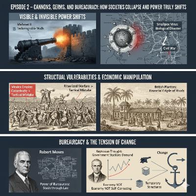 Episode 2 - Cannons, Germs, and Bureaucracy: How Societies Collapse and Power Truly Shifts