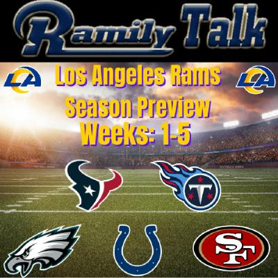 Season Preview: Weeks 1-5 Season Preview: Weeks 1-5