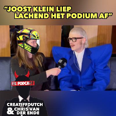 "Joost Klein liep lachend het podium af."