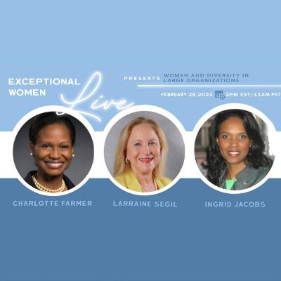 Diversity in Large Corporations (with Ingrid Jacobs & Dr. Charlotte Farmer) Diversity in Large Corporations (with Ingrid Jacobs & Dr. Charlotte Farmer)