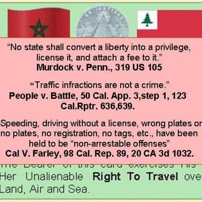 RIGHT TO TRAVEL, AN ADMINISTRATIVE PROCESS