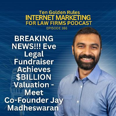 165: BREAKING NEWS!!! Eve Legal Fundraiser Achieves $BILLION Valuation - Meet Co-Founder Jay Madheswaran 165: BREAKING NEWS!!! Eve Legal Fundraiser Achieves $BILLION Valuation - Meet Co-Founder Jay Madheswaran