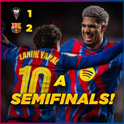 El Barça a tres partits d'un títol | Albacete 1 FC Barcelona 2