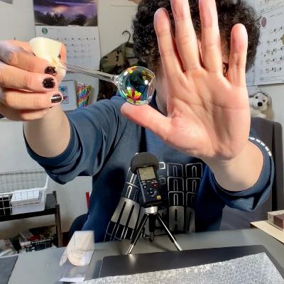 【ASMR】ビードロ音色/液体を振る…水の音