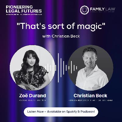 "That's sort of magic" - Christian Beck on how AI can resolve many pain points for family lawyers at the 2024 FLENA conference.