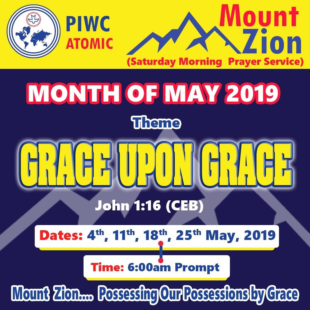 Piwc Atomic Mount zion Month of May   2019