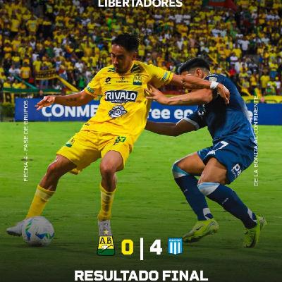 Corazón leopardo. Triste derrota contra Racing, 0-4 en casa.
