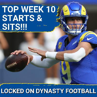 Top Starts & Sits Ahead of Week 10 | START Matthew Stafford vs. Rams!!!