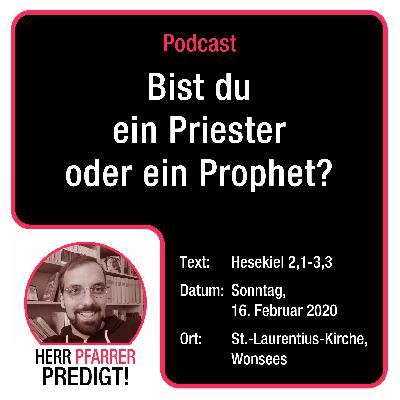 Bist du ein Priester oder ein Prophet?