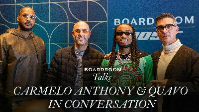 Carmelo Anthony, Quavo, & Bose CEO Jim Mollica Talk Basketball, Music, & Business With Rich Kleiman Carmelo Anthony, Quavo, & Bose CEO Jim Mollica Talk Basketball, Music, & Business With Rich Kleiman