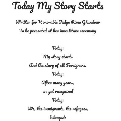 Today My Story Starts