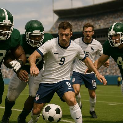Fussball-Frühstücksfernsehen im Waschsalon
