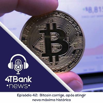 Bitcoin corrige, após atingir nova máxima histórica