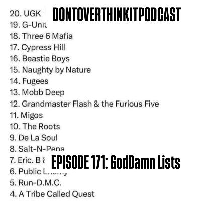 Episode 171: Damn lists Feat: Ant & Dula