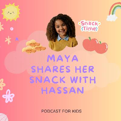Maya Shares Her Snack with Hassan | Kindness, Empathy & Everyday English