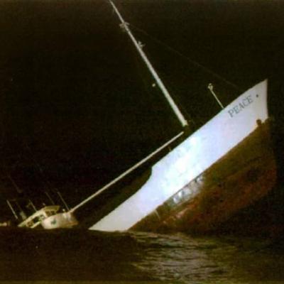 Abie Nathan versenkt sein Sendeschiff