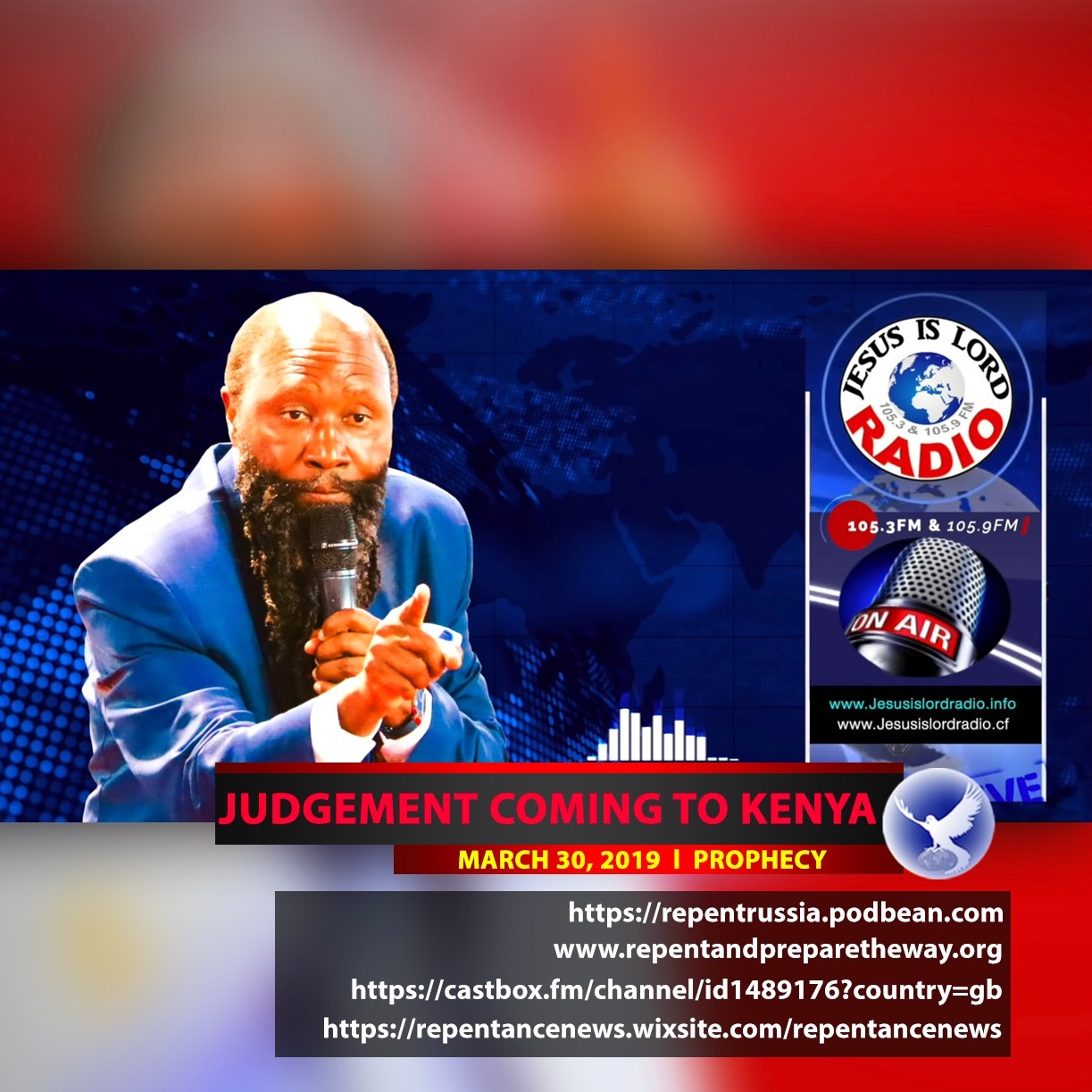 EPISODE 492 - 30MAR2019 - PROPHECY OF JUDGEMENT COMING TO KENYA - PROPHET DR. OWUOR episode artwork