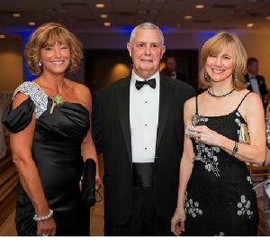 Lisa McVey, Patti Dismukes and Denise Adamson of BioIQ visit Booth 61 at 2016 Digital Ball