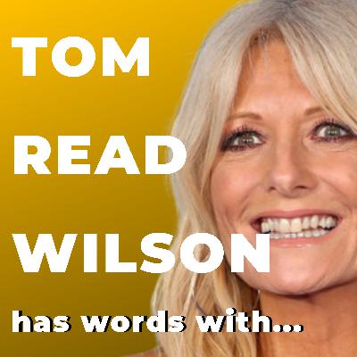 Tom Read Wilson has words with Gaby Roslin Tom Read Wilson has words with Gaby Roslin