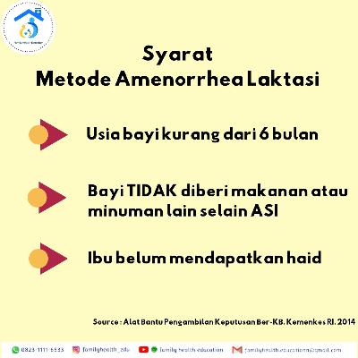 #2.1 Syarat Metode Amenore Laktasi