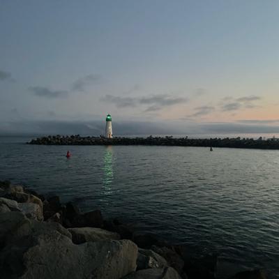Ocean waves and lighthouse sounds at Twin Lakes beach in Santa Cruz, CA (7 hour)- sleep, relaxation, meditation, studying, white noise, baby sleep
