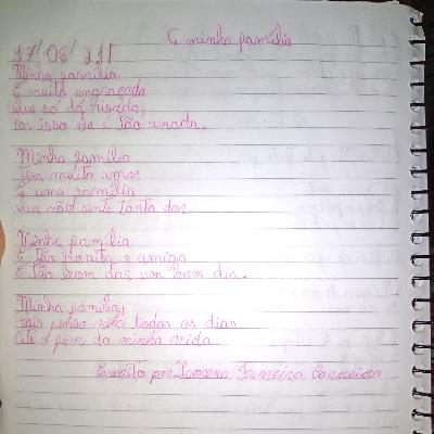 Poema sobre:A minha família