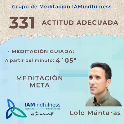 S331 ACTITUD ADECUADA - MEDITACIÓN META