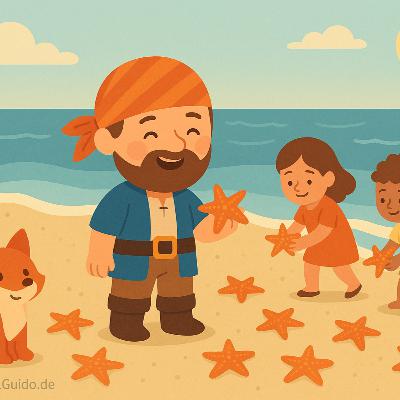 Der kleine Pirat Harald & die gerettete Seesternfamilie | „Gute Nacht“-Geschichte