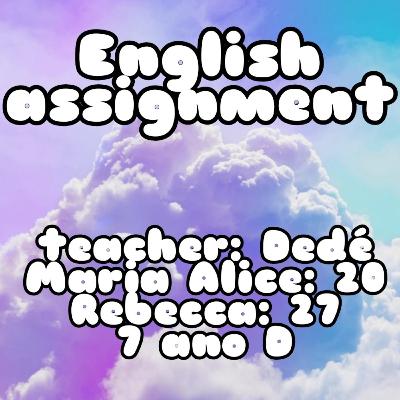 English Rebecca and Maria