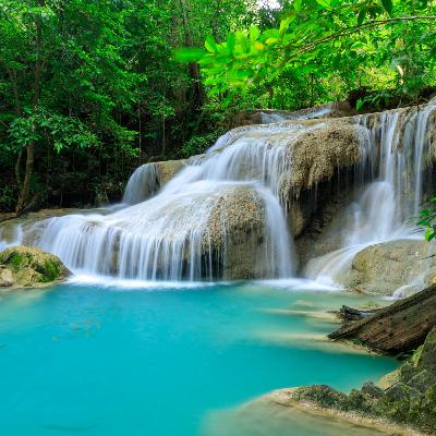 Ruido blanco de la cascada (8 horas) | Sonidos de agua que cae para estudiar y concentrarse