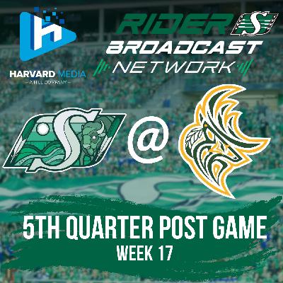 5th Quarter Post-Game - Week 17 - Roughriders @ Elks - Sept 27, 2025
