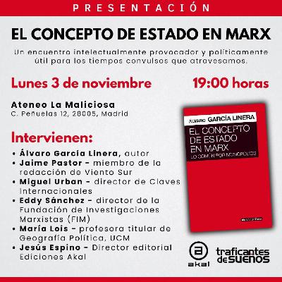 Presentación del libro El concepto de Estado en Marx. Lo común por monopolios