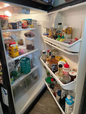 Raiding the fridge with Condiment Claire