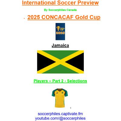 2025 CONCACAF Gold Cup – Jamaica Players – Part 2 of 2