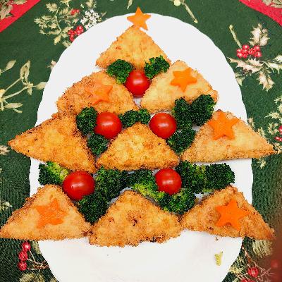 🎄≪ 揚げはんぺんツリー ≫🧀🥦✨