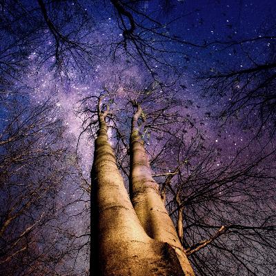Beautiful night scenes with relaxing instrumental music
