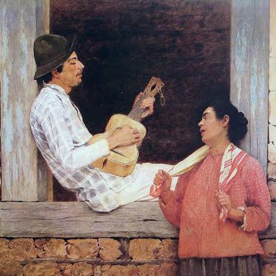 Realismo- análise da obra O violeiro, Almeida Junior