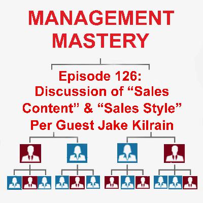 Discussion of Sales Content and Sales Style