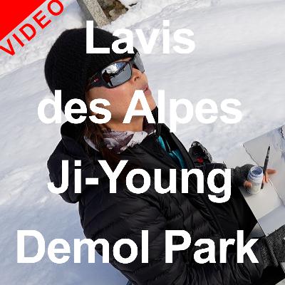 VIDEO Lavis des Alpes Ji-Young Demol Park culture peinture aquarelle massif du Mont-Blanc Editions Glénat
