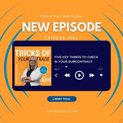 Episode 60 - 5 Key things you should always check in your contracts