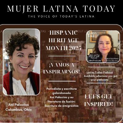Periodista y escritora galardonada Ani Palacios y su literatura de fusión: Escritura de emigrantes