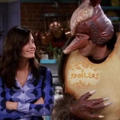 Friends S7E10 "The One with the Holiday Armadillo" (2000) - Christmas Spoilers! #567 Friends S7E10 "The One with the Holiday Armadillo" (2000) - Christmas Spoilers! #567