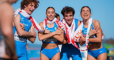 Oro azzurro europeo: Sebastiano Parolini e Gaia Sabbatini raccontano la staffetta mista