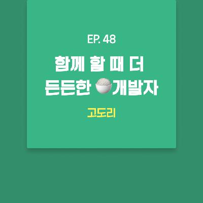 고도리 - 함께 할 때 더 든든한 🍚개발자 [EP.48]