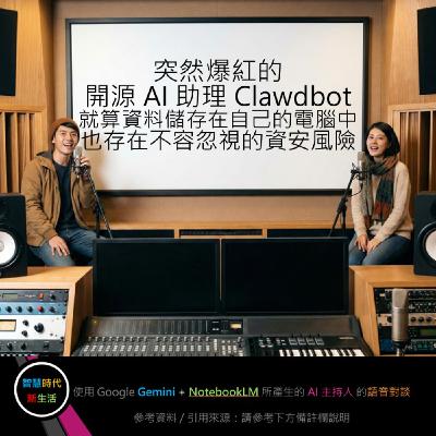 EP.273 [ Podcast ] 突然爆紅的開源 AI 助理 Clawdbot：就算資料儲存在自己的電腦中，也存在不容忽視的資安風險。
